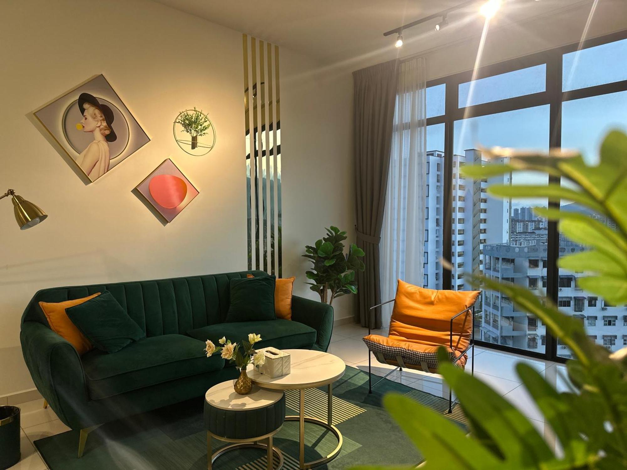 New 2Br Georgetown Warm And Lovely Homestay 10Pax-无敌美景两房民宿 Beacon Executive Suite Eksteriør bilde