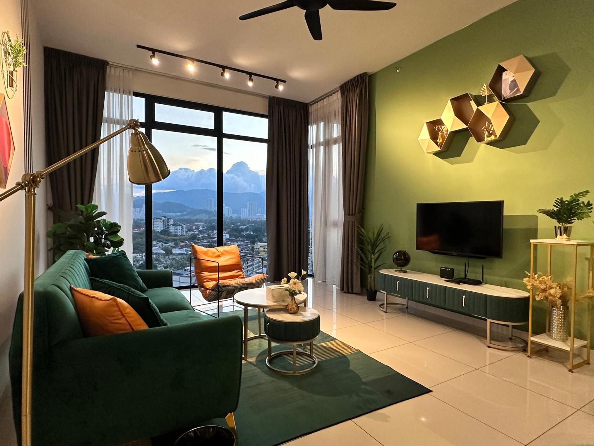 New 2Br Georgetown Warm And Lovely Homestay 10Pax-无敌美景两房民宿 Beacon Executive Suite Eksteriør bilde