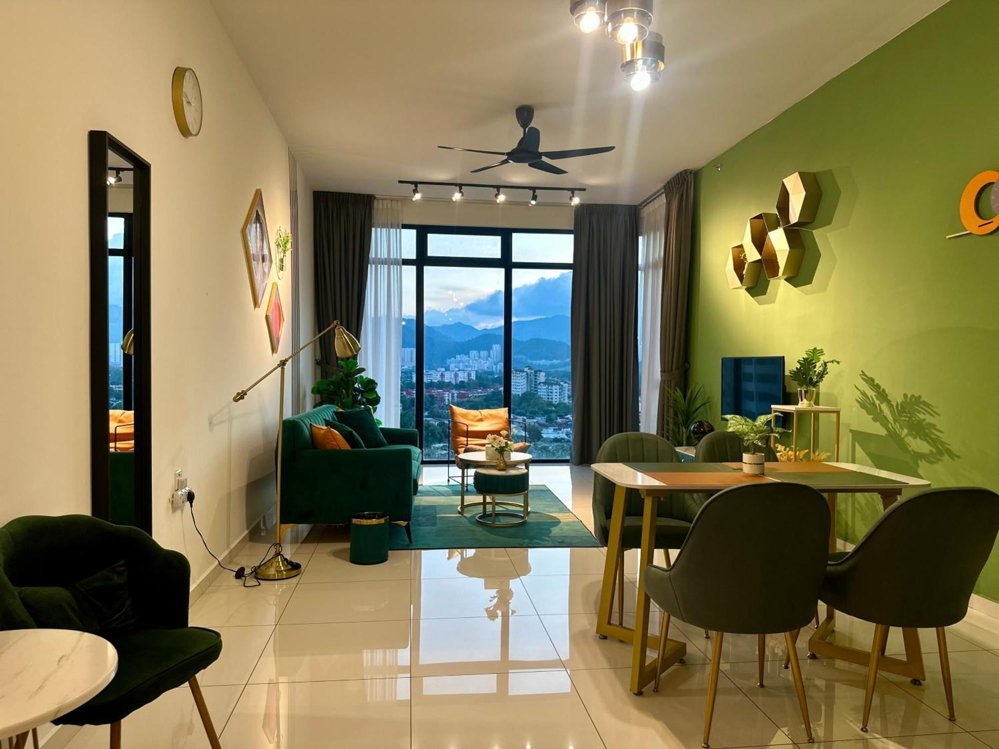 New 2Br Georgetown Warm And Lovely Homestay 10Pax-无敌美景两房民宿 Beacon Executive Suite Eksteriør bilde