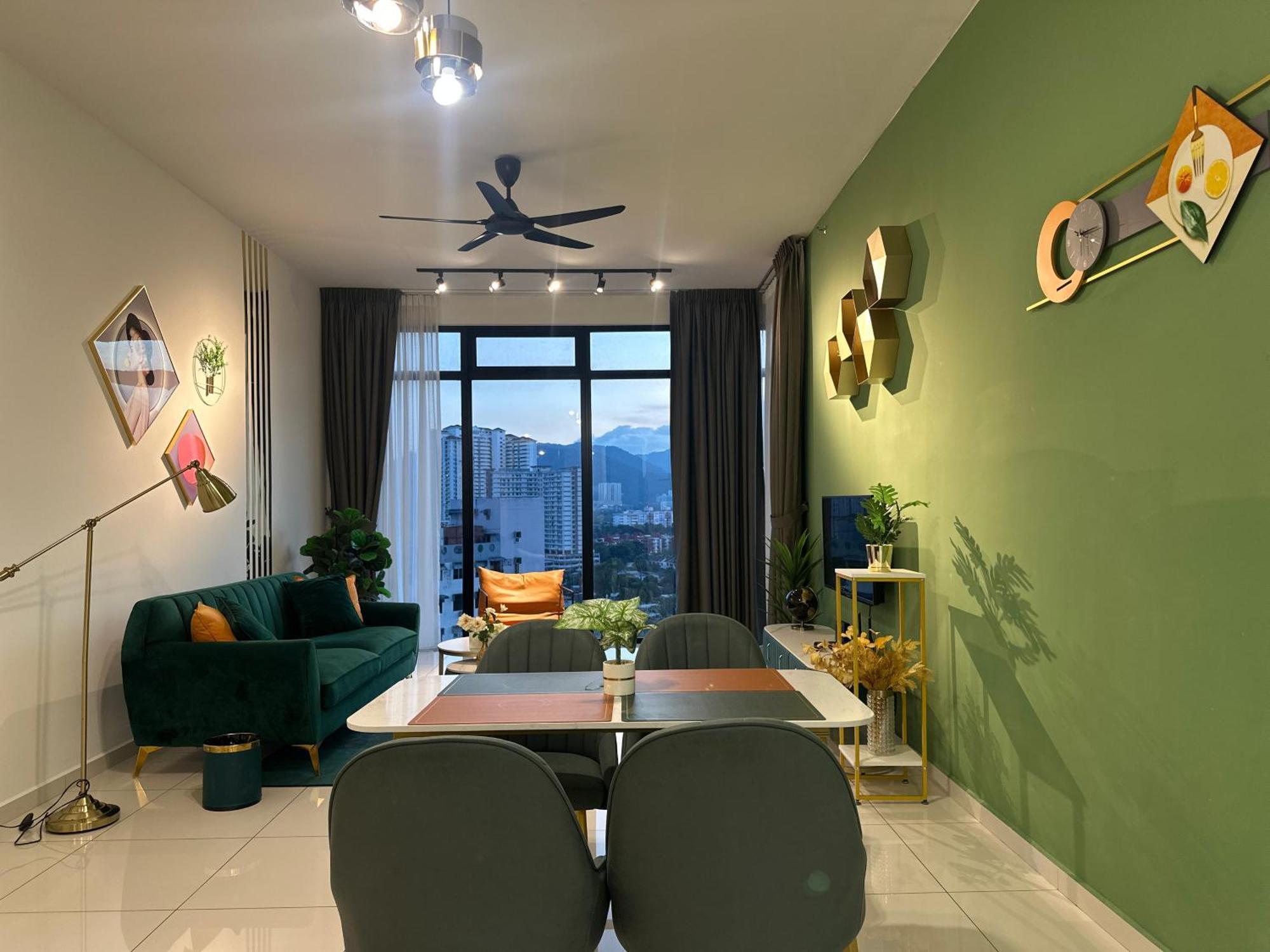 New 2Br Georgetown Warm And Lovely Homestay 10Pax-无敌美景两房民宿 Beacon Executive Suite Eksteriør bilde